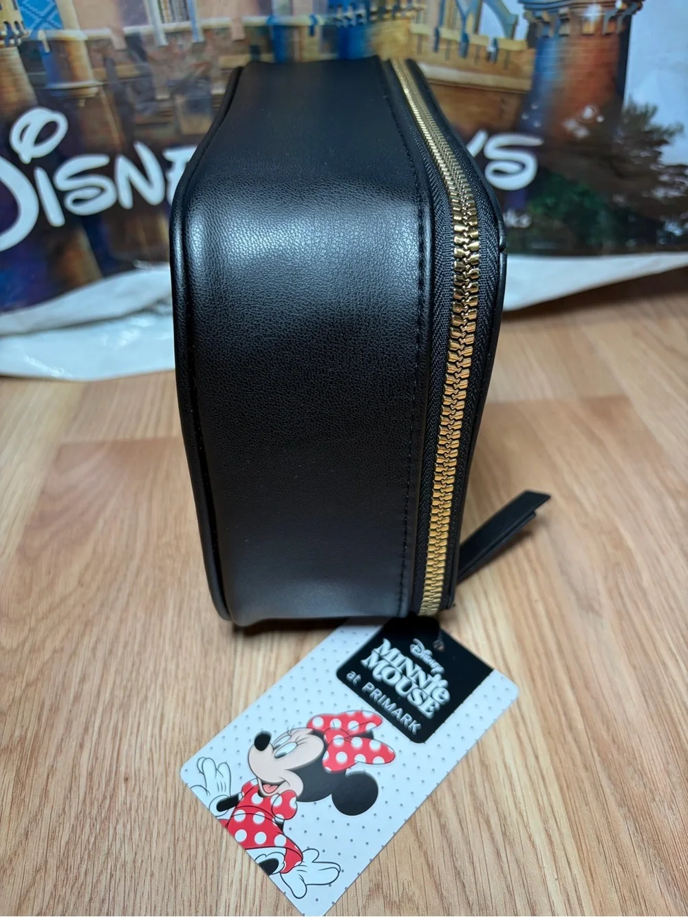 Disney Minnie Mouse Black, White & Red Clear Cosmetic Case